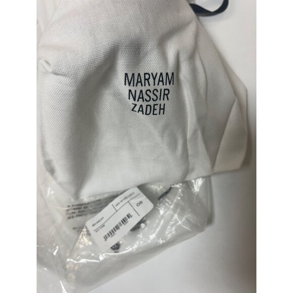 Maryam Nassir Zadeh Sun Purse White Croc Size OS NWT - Picture 5 of 6